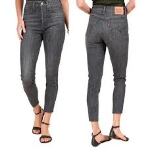 LEVI'S Wedgie Skinny Jeans Ravens Wing PC9 52305-0017 27 - Picture 1 of 13
